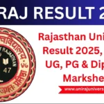 Rajasthan University Result 2025