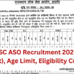 RPSC ASO Recruitment 2025 notification released